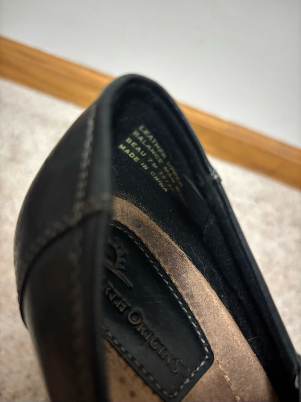 Earth Origins Black Mary Jane Dress Shoes with Hook Strap - Picture 2 of 3
